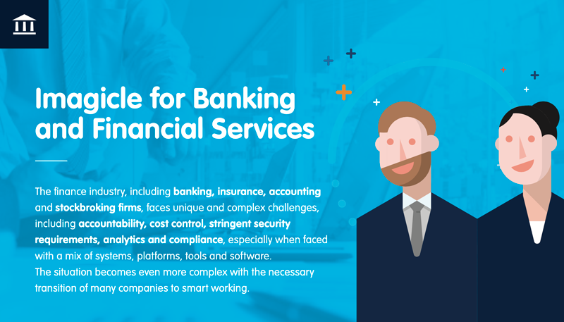 Imagicle apps for banking and financial services.